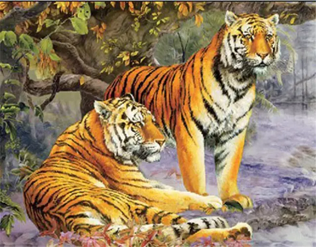 Hot selling tiger 3d Lion picture lenticular Poster animal for home decoration