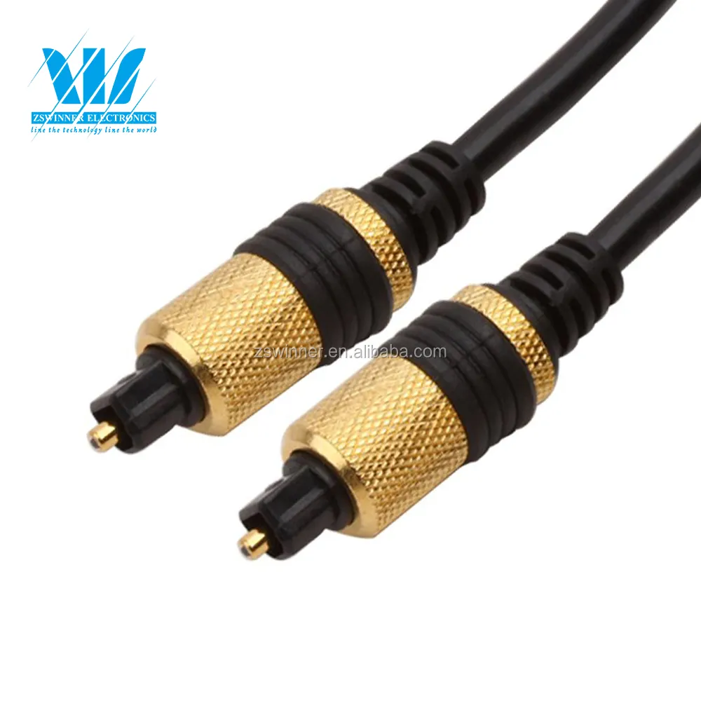 High Quality Digital Optical Audio Toslink Cable 6 FT ( Accept Customized ) Optical Fiber 100% Open & Short Toslink Cable