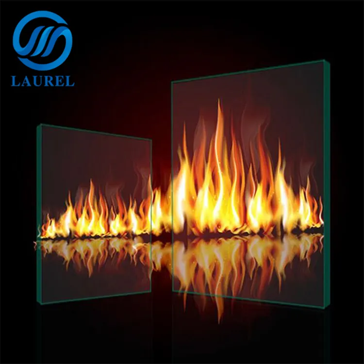 Vetro resistente al calore del fuoco nominale vetro temperato 12 millimetri di vetro temperato