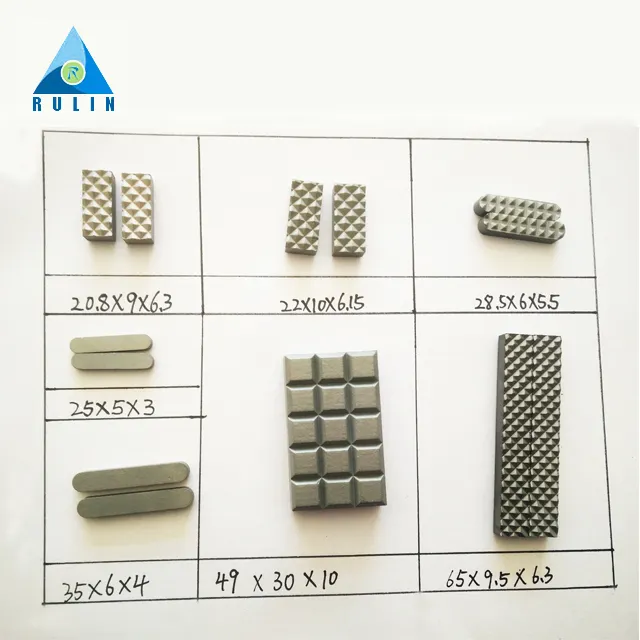 Inserto de mordaza de carburo de tungsteno, para mordazas de mandril, pinza de aguja