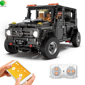 Yeni 1641 adet 1:10 LED ışık yaratıcı yapı kiti Lep DIY RC plastik yapı taşları araba uzaktan kumanda oyuncaklar ile yılında - Product Image 2