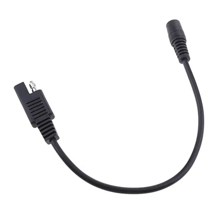 Conector SAE a DC 5,5mm x 2,1mm cable coaxial hembra 20AWG Cable adaptador de ropa de calor para motocicleta
