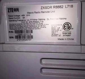 ZXSDR R8882 L718 48v 8a RRU8882 Makro-Funk fernbedienung