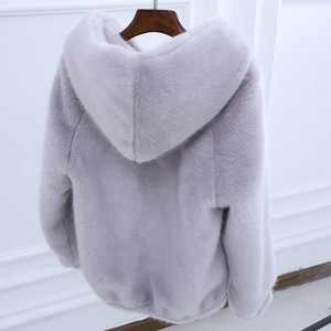 Pelliccia di coniglio di visone nero bianco rosa <span class=keywords><strong>grigio</strong></span> giacca <span class=keywords><strong>cappotto</strong></span> <span class=keywords><strong>cappotto</strong></span> invernale modello corto <span class=keywords><strong>cappotto</strong></span> primaverile - Product Image 4