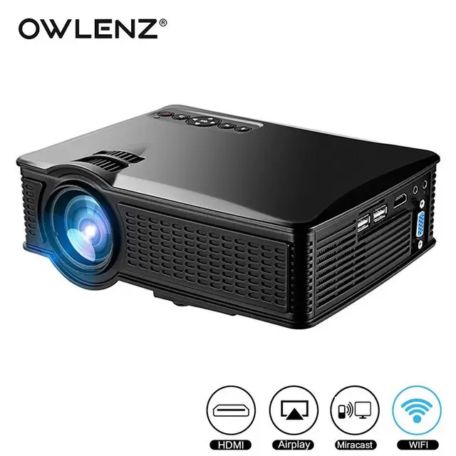 Proyector LED 3D de 1500LM para TV, dispositivo con Android 4,4, wi-fi, USB, HD, de vídeo, 1080p