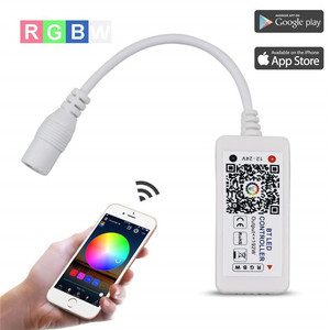 Беспроводной контроллер RGBW/RGB для светодиодных лент, контроллер для светодиодных лент с бесплатным приложением для Android и iOS - Product Image 1