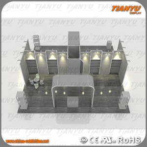 Tianyu livre projetado personalizado portátil série m, exposição modular, tela de fundo, mostrador de comércio, cabine dobrável