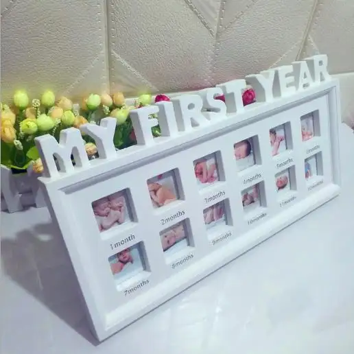 Wholesale high-grade plastic frame baby 12 months growth frame creative diy frame