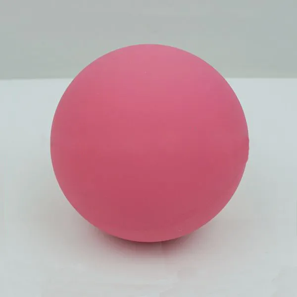 핑크 색 저렴한 가격 중공 고무 튀는 공
