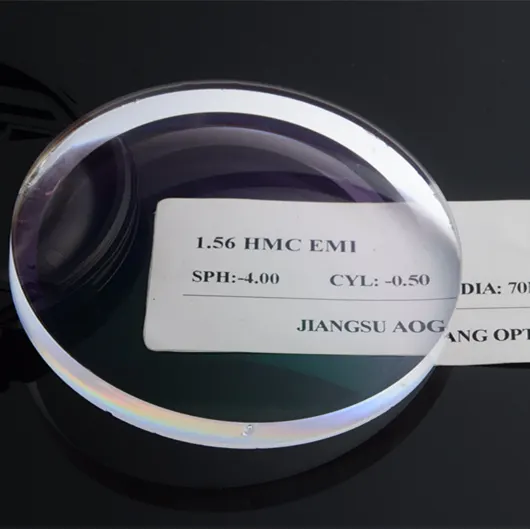 Brillen CR39 Optische Glas linsen Hersteller 1.56 UC/HC/HMC EMI Brillen gläser in China