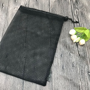 Rete di Nylon Roba Sacco di Generi Alimentari Sacchetto di Acquisto Pieghevole Con Coulisse Netto