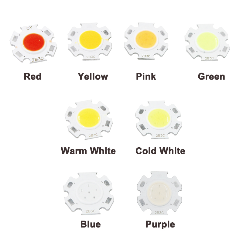 Chip COB Plum Blossom bianco caldo/bianco freddo/rosso/verde/blu/giallo/viola