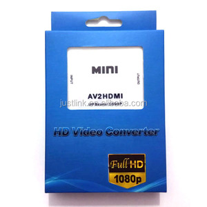 Wholesale Factory Supply Mini AV to HDMI Converter Box for Analog Composite RCA <strong>Input</strong> to HDMI Scaler to 720P 1080P