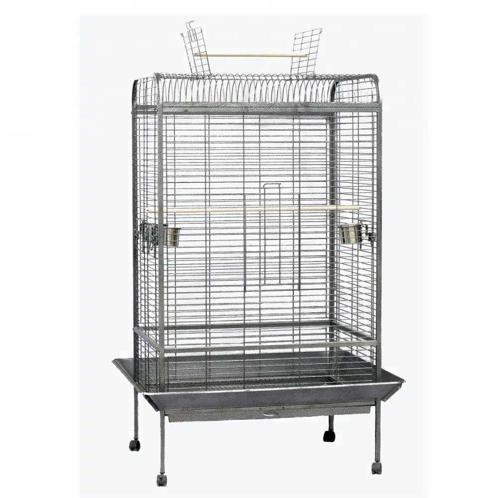 Cages pour animaux de compagnie professionnelles confortables blanches grandes cages en métal volière 68 vol extra large cage à oiseaux