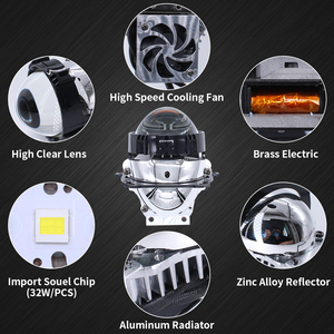 Lightechauto 2.5นิ้ว Bi LED โปรเจคเตอร์เลนส์ Hi/Lo Beam แปลงไฟหน้าอัตโนมัติพร้อม6000lm - Product Image 4