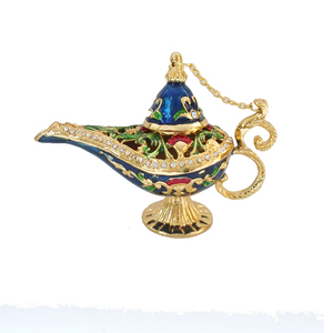 Уникальный дизайн, модная металлическая шкатулка для ювелирных изделий, оптовая продажа, Лидер продаж, шкатулка <span class=keywords><strong>Aladdin</strong></span> в виде лампы - Product Image 4