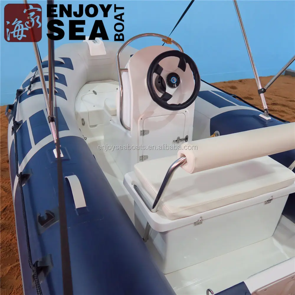 Barco inflable de fibra de vidrio con nervaduras rígidas de fábrica verificadas, barco de velocidad pequeña para pesca