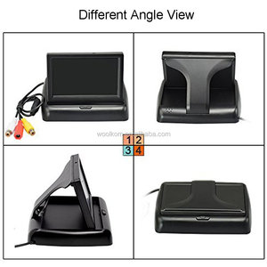 2 <strong>Video</strong> <strong>Input</strong> 4.3&quot; Foldable HD Color TFT-LCD <strong>Monitor</strong> Screen Fits All Car Reversing Camera and CCTV Camera for Vehicle Parking - Product Image 4