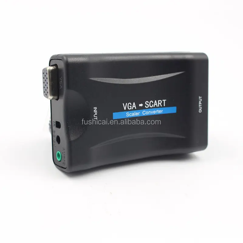 VGA zu SCART Video-Konverter Computer VGA-Signalschnittstelle zu Fernsehsignal Video-Splitter und Konverter