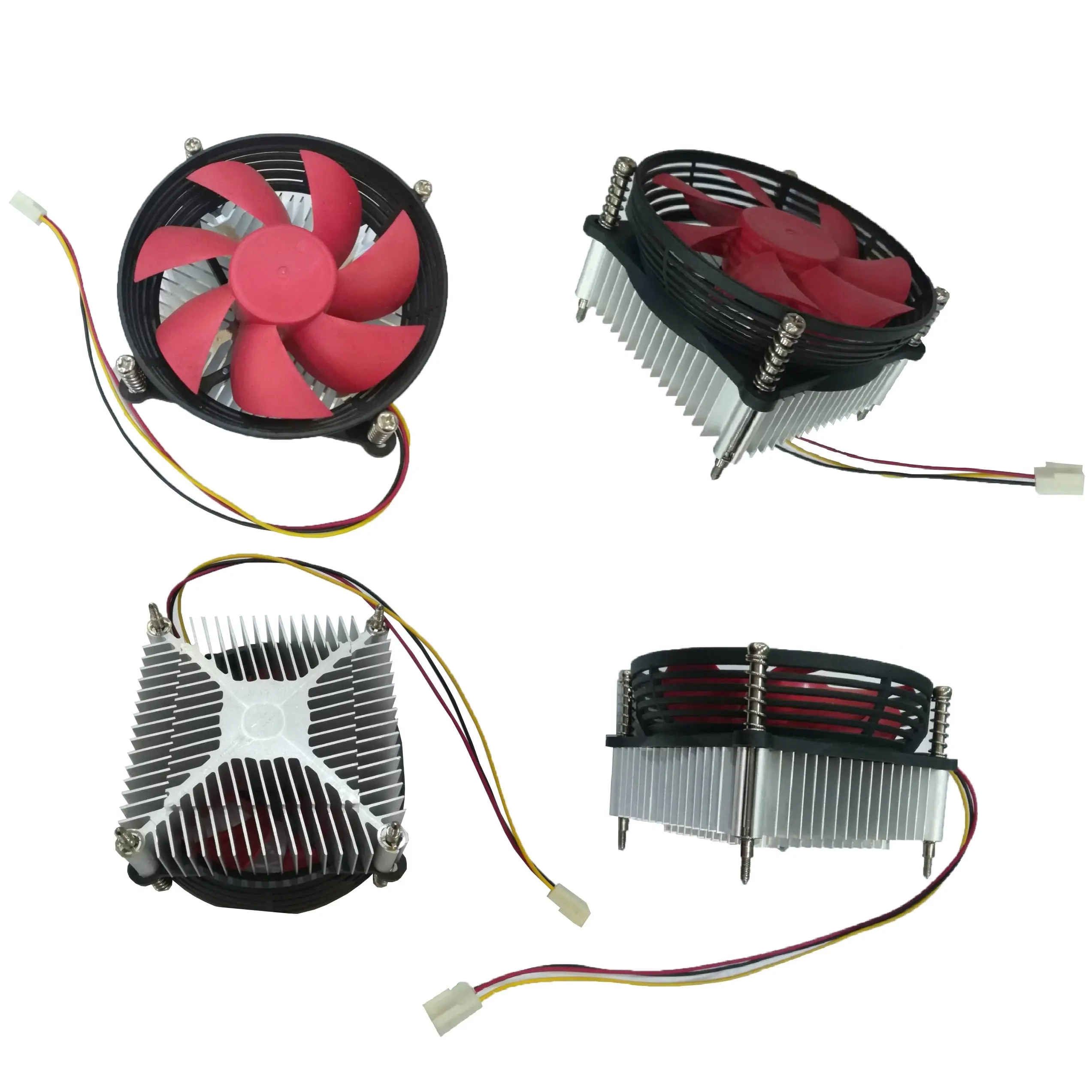 Enfriador de CPU barato fabricante Dongguan para PC procesador Intel socket LGA775 ventilador disipador de calor de aluminio