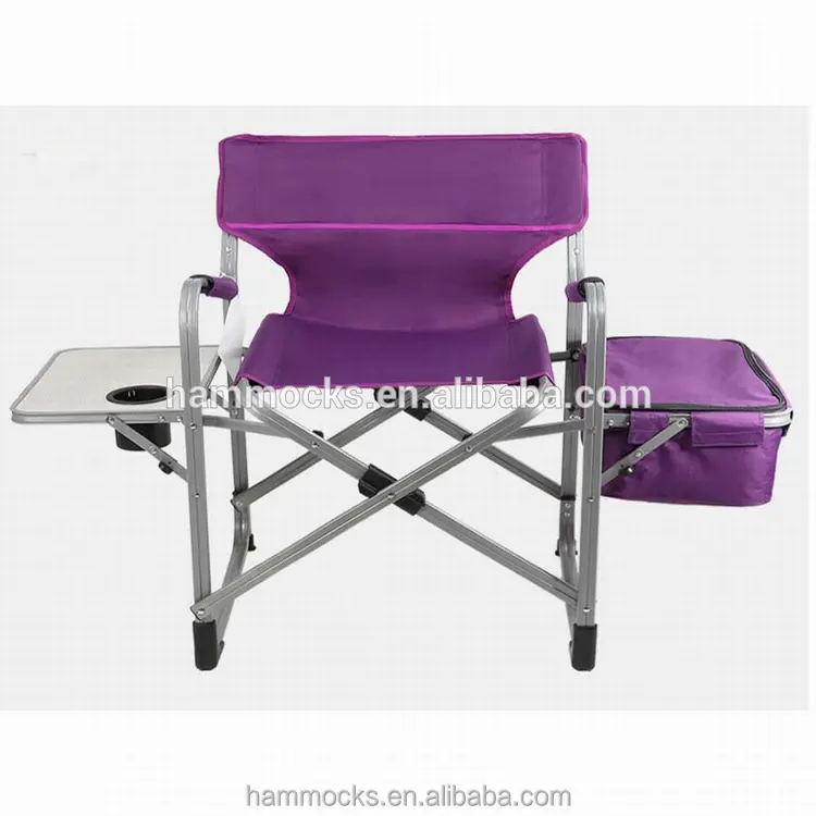 Silla de director plegable de aluminio, alta con mesa, gran oferta