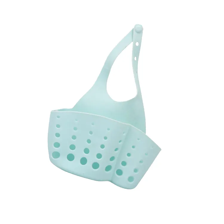 Panier de vidange suspendu en silicone, gain de place, porte-éponge, caddie, organisateur de cuisine, 1 pièce