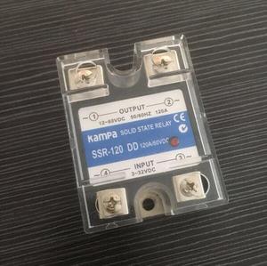 Miniature SSR 100Amp Single Phase SSR Industrial <strong>Relay</strong> DC <strong>Input</strong> 3-32VDC Control <strong>Output</strong> 12-60VDC Black SSR <strong>Relay</strong>(SSR-120DD)