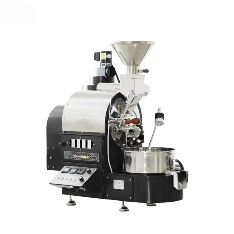 Thermomètre certifié CE ROHS Petites machines à torréfier le café, torréfacteur de café de 1kg pour usage domestique