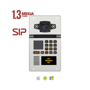Wasserdichtes, robustes RTSP SIP IP Video-Türklingel-Gegensprechanlage für Wohngebäude mit RFID-Kartenleser