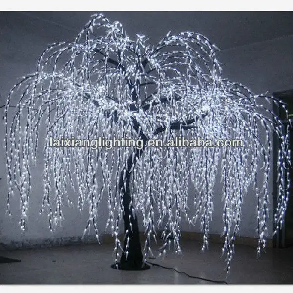 5440 pc ha condotto affascinante decorazione del giardino esterno led salice piangente h3.5*dia3.0m albero