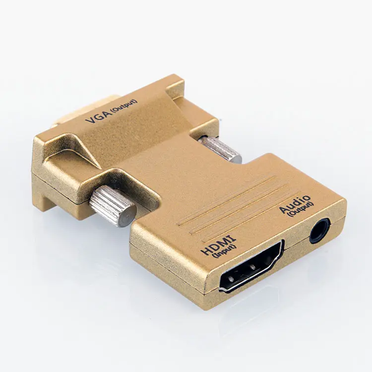 HDMI الإناث إلى VGA محول ذكر لأجهزة الكمبيوتر المحمول PC PS3 Xbox STB هذه التطبيقات تقنية بلو راي دي في دي التلفزيون