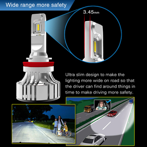 Canbus Hata Ücretsiz Süper Parlak 12000 Lümen Patlama Dekoder Canbus 9005 9006 H1 H3 h11 h7 h4 F2 LED Far - Product Image 6