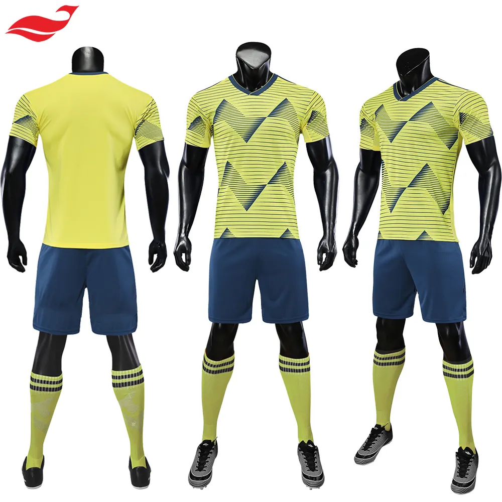 OEM ODM 100% poliéster jersey fútbol Colombia Deportes Fútbol jersey