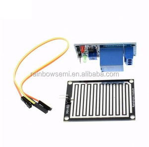 Modulo sensore acqua piovana + modulo di controllo relè DC 5V sensore pioggia acqua gocce di pioggia modulo di rilevamento vendita calda - Product Image 4