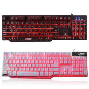 zerodate XO彩虹LED背光游戏键盘USB有线游戏键盘为游戏玩家的Mac电脑 - Product Image 1