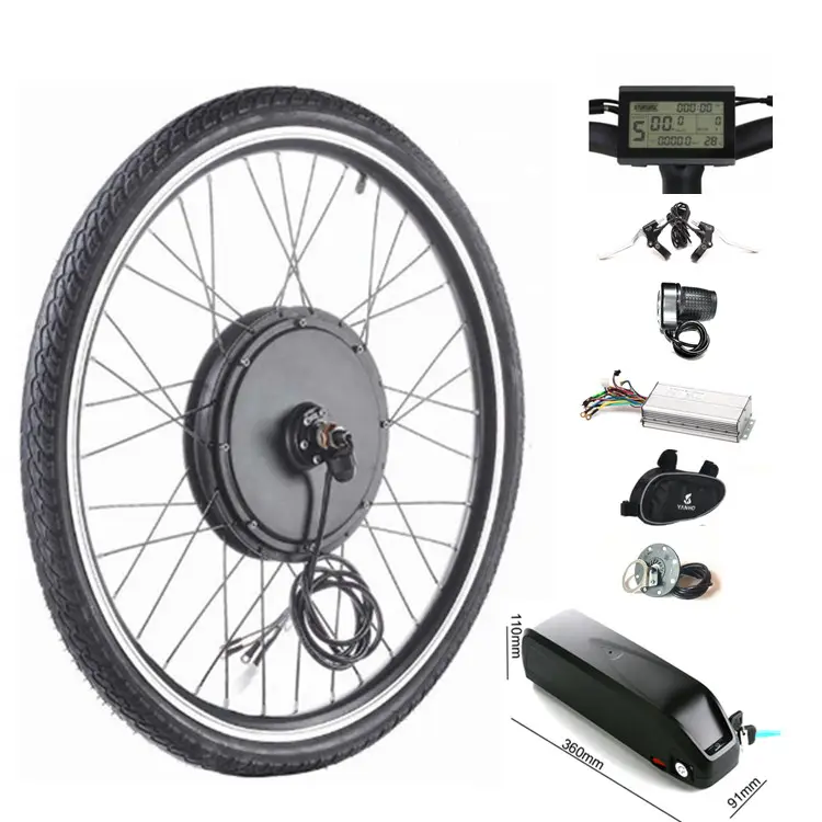 Powerful ebike kit 500w with battery, 36v 500w electric bike bicycle conversion kit
