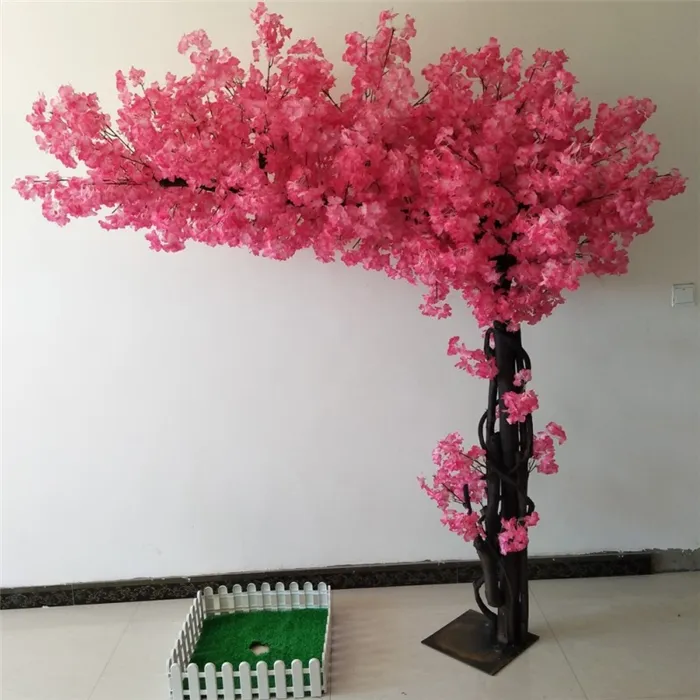Árvore seca artificial de alta qualidade, casamento, árvore de flor de cereja pequena
