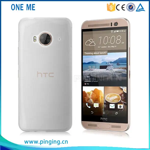 Coque transparente en tpu ultra-fin, étui arrière pour HTC ONE ME, HTC ONE ME Coque de téléphone portable pour HTC ONE ME, housse à degrés