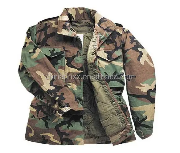 Giacca da campo classica M-65 uniforme con fodera calda abbigliamento mimetico giacca Parka da campo M65