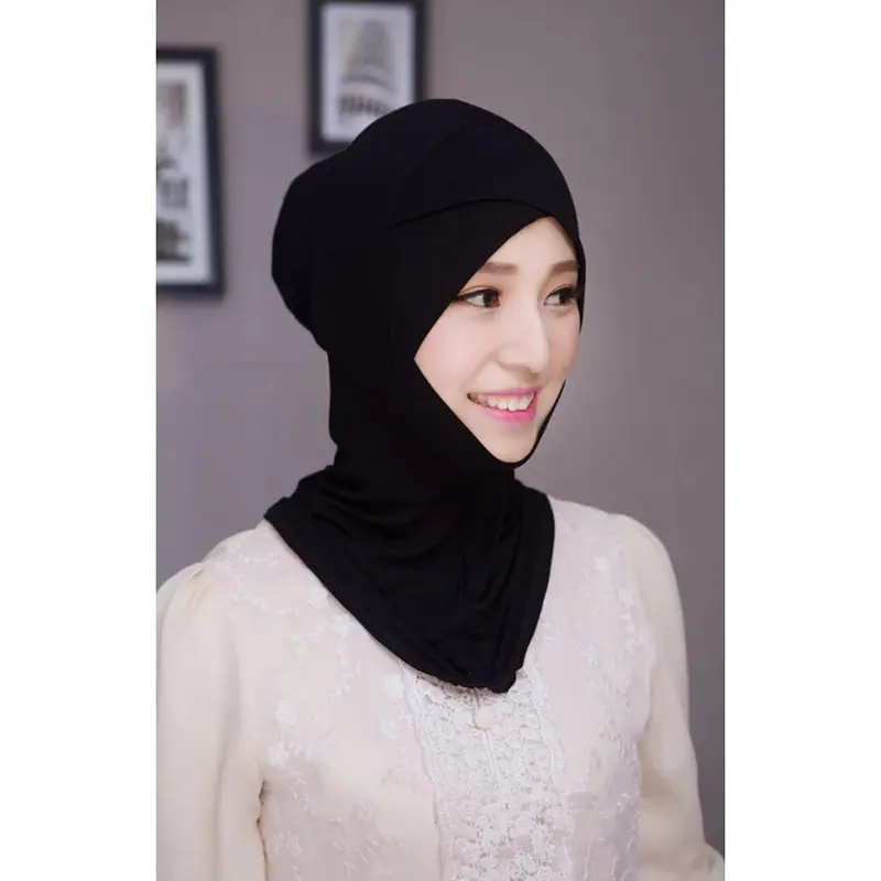 Muslim bottom cap for the hijab with mixed colors