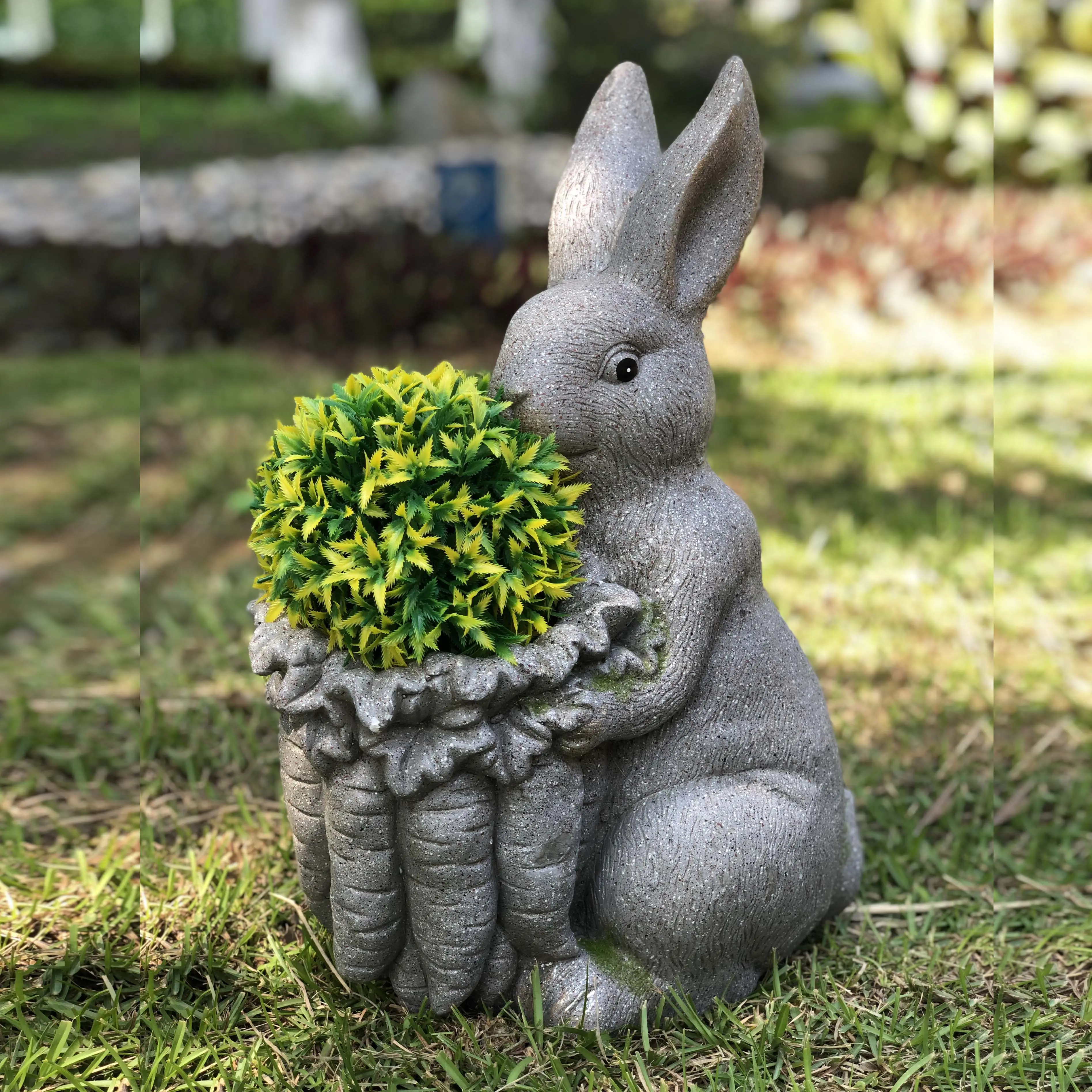 Garden decoration rabbit animal shaped flower pot for sale