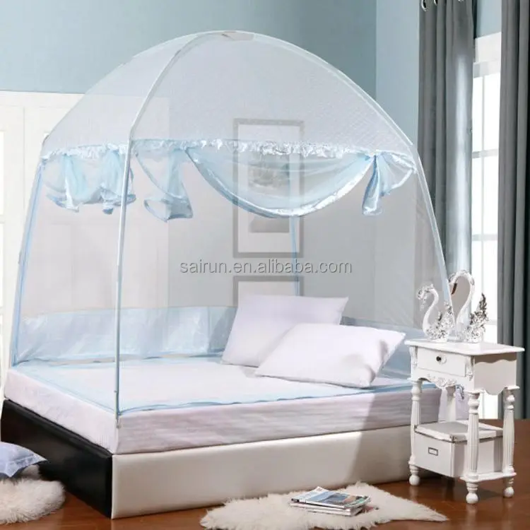 Tienda de campaña plegable con mosquitera de mongolia para casa, tienda para cama doble