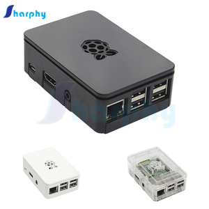 Raspberry Pi3 Modelo B + ABS Funda Negro Transparente Blanco Caja de plástico Cubierta Shell Compatible Raspberry Pi 3 Modelo B + Plus ICs