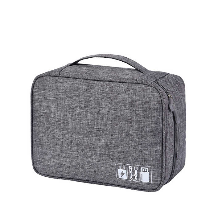 Doppel Schichten Reise Daten kabel Organizer Elektronik Zubehör Tragen Tasche Oxford Digital Speicher Taschen