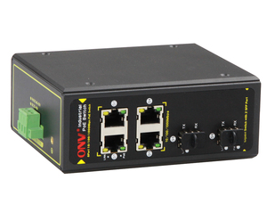 5 year warranty <strong>4</strong> <strong>Port</strong> RJ45 With dual Fiber <strong>Ports</strong> SFP Gigabit Unmanaged Industria(ONV-IPS33064F)