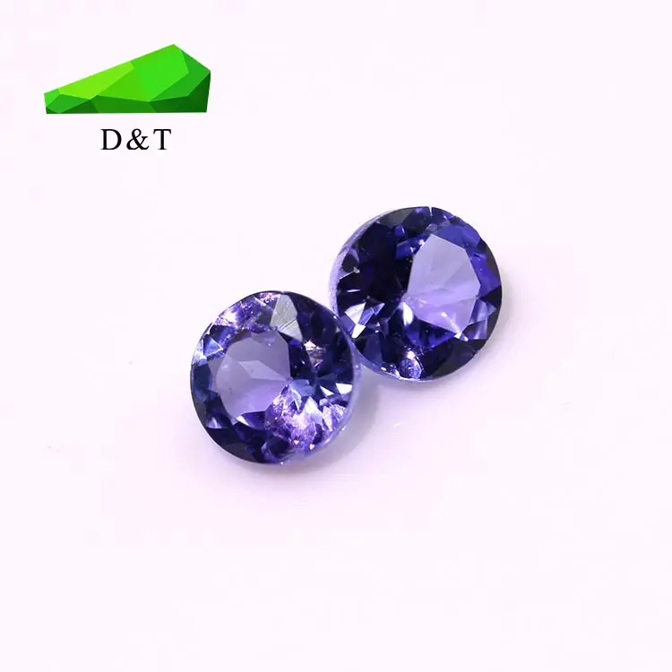 Günstige edelstein natürliche edelstein runde form 4,0mm tanzanite lose edelstein für schmuck