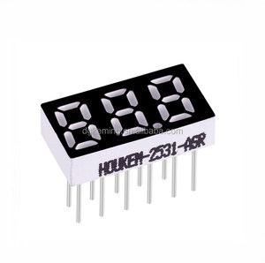 Piccolo rosso 3 cifre 7 segmenti led display 0.25 pollici display a sette segmenti - Product Image 4