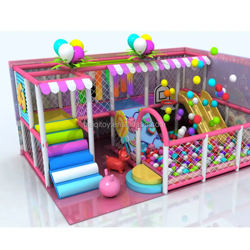 2018 Happy indoor Soft Play,Kids Sports Playground Indoor Play Center Equipo de patio interior para niños