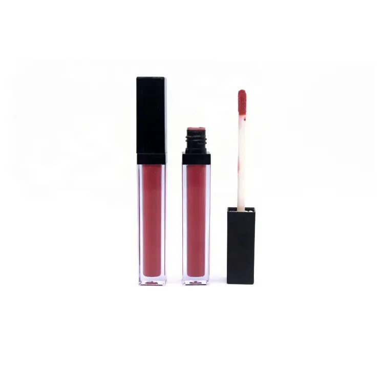 Private Label Cosméticos Baixo MOQ amostra lip gloss Fazer O Seu Próprio Líquido de Longa Duração Matte Lipstick