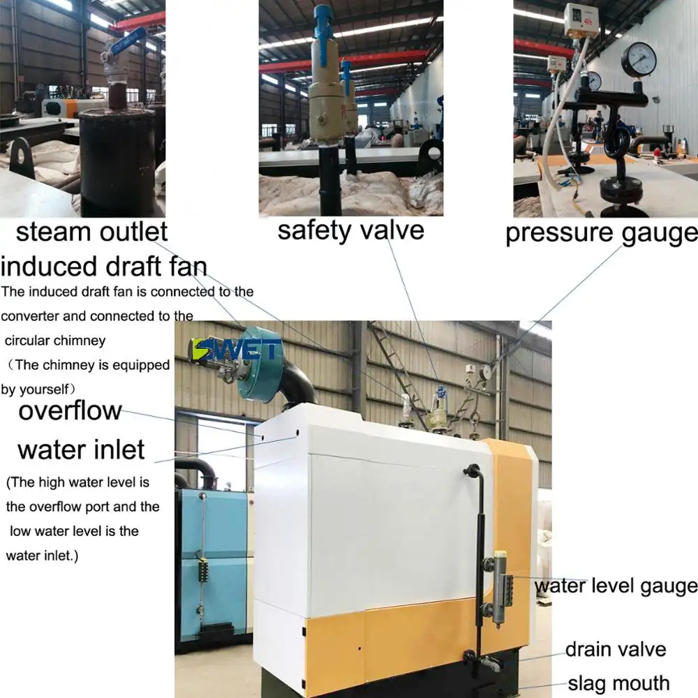 Reliable performance 600kg biomass micro steam generator for car washing